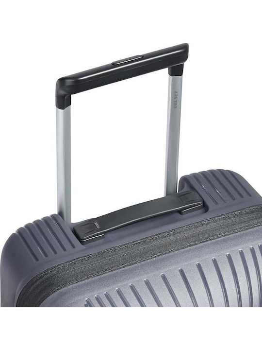 Delsey Ordener Medium Hard Gray Suitcase With 4 Wheels Height 66cm