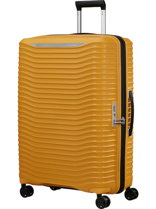 Samsonite Upscape Valiză Mare De Călătorie Tough Galbenă Cu 4 Roți Înălțime 75cm