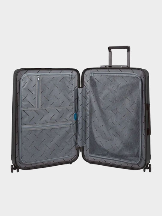 Piquadro Mittlerer Hartschalen-Reisekoffer Schwarz mit 4 Rädern Höhe 69cm