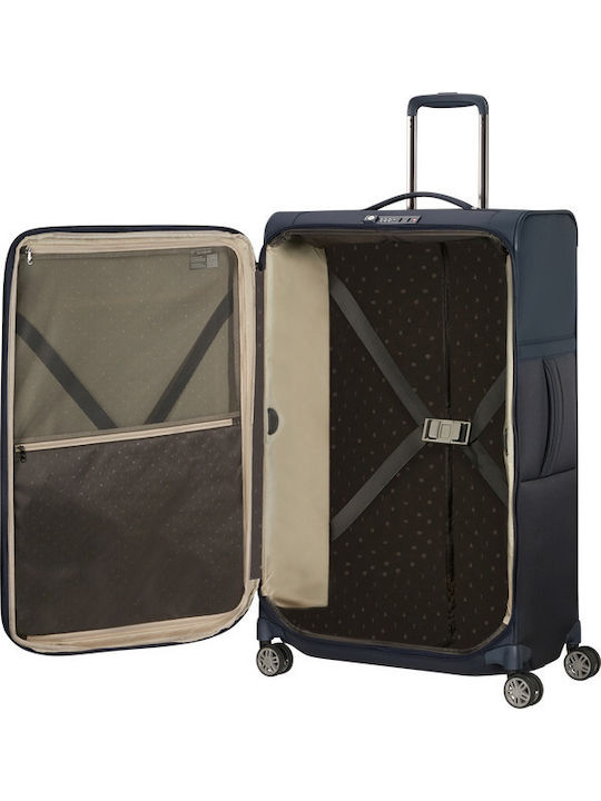Samsonite Airea Großer Reisekoffer Weichschalen Blau mit 4 Räder Höhe 78cm 133626-1247