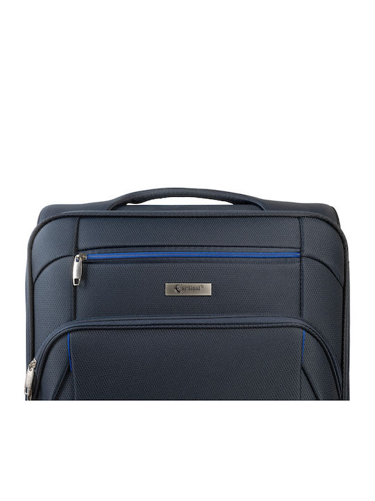 Cardinal Spectra Fabric Suitcases Dark Blue Max Height 70cm with 4 Wheels Set of 2 Pieces