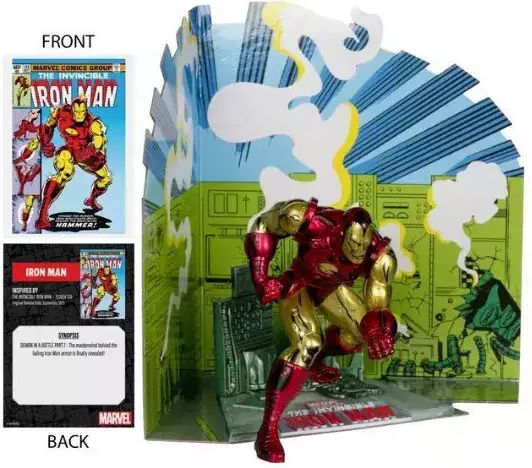 Mcfarlane Toys Marvel Pvc Statue 1/10 Iron Man Invincible Iron Man #126 11 Cm Mcf14767