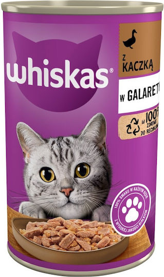 Whiskas Hrană Umedă pentru Pisici în Conservă cu Rață 400gr