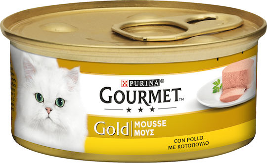 Purina Gourmet Gold Wet Food for Adult Cats in Cans with Chicken 6x85gr