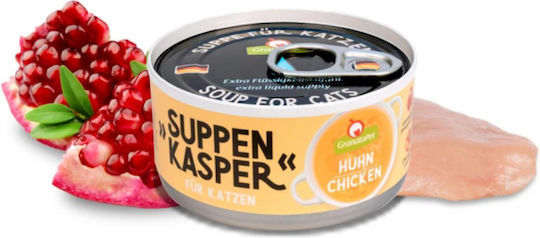 Granata Pet Foods Suppen Casper Υγρή Τροφή για Ενήλικες Γάτες σε Κονσέρβα με Κοτόπουλο χωρίς Σιτηρά 70gr