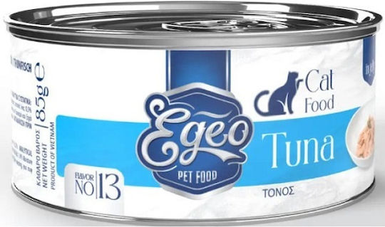 Nassfutter für Erwachsene Katzen in Dose mit Thunfisch ohne Getreide 85gr