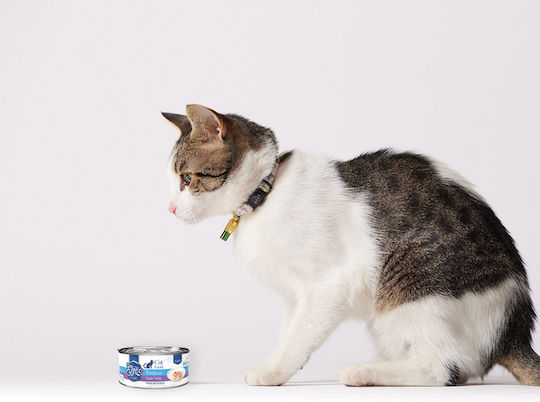 Egeo Pet Food Υγρή Τροφή για Ενήλικες Γάτες σε Κονσέρβα με Τόνο χωρίς Σιτηρά 85gr