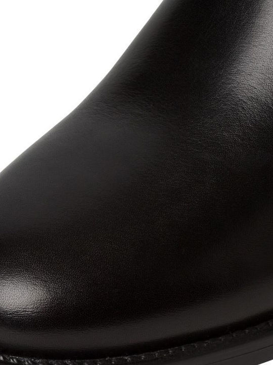 Leder Damenstiefel Schwarz