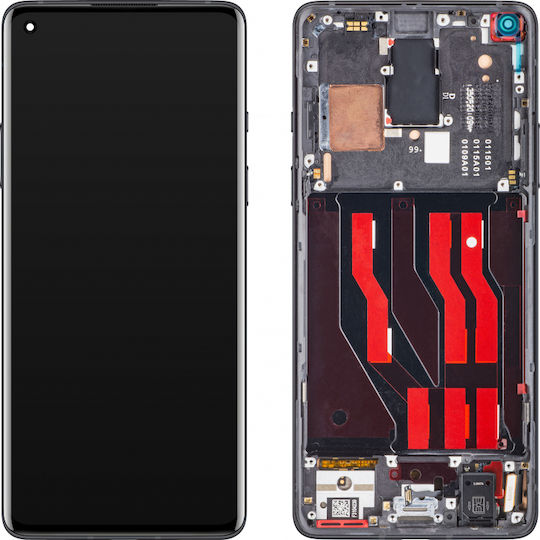 OnePlus Екран със Сензорен Механизъм и Рамка за OnePlus 8 (Onyx Black)