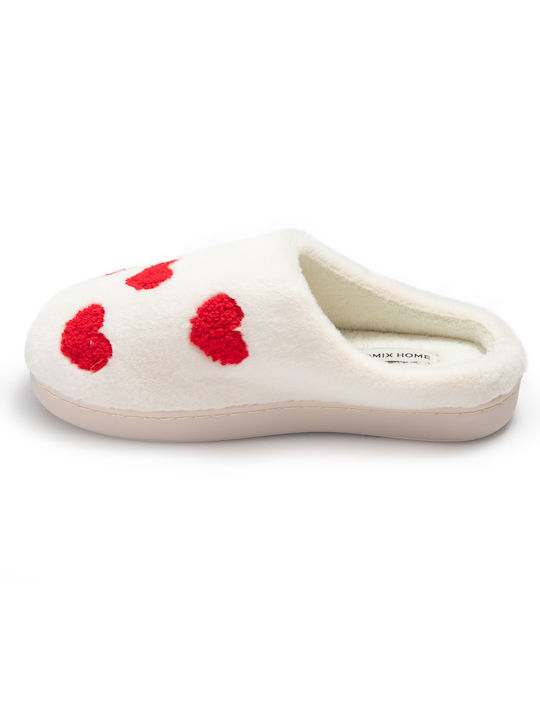 Jomix Anatomical Women's Slippers White/Hearts