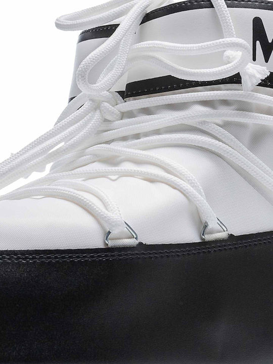 Snow Boots with Laces Icon Low White