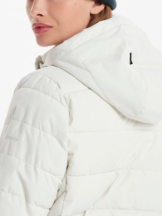 Дълго Дамско Яке За Зима Off White
