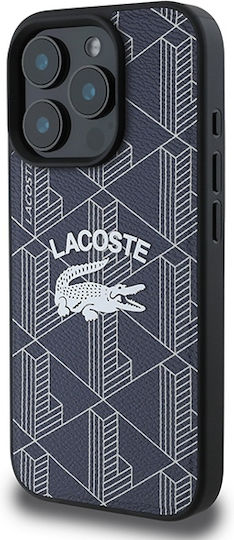 Lacoste Monogram Vintage Logo Magsafe Back Cover Πλαστικό Navy Μπλε (iPhone 16 Pro)