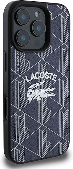 Lacoste Monogram Vintage Logo Magsafe Back Cover Πλαστικό Navy Μπλε (iPhone 16 Pro)