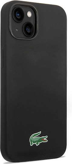 Lacoste Silicone Magsafe Back Cover Plastic / Silicon Negru (iPhone 14)
