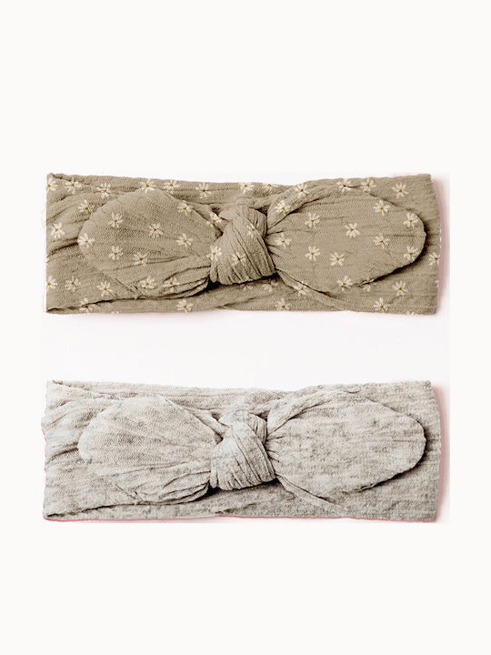 Mrs Ertha Set mit Kinder Haarband in Beige Farbe