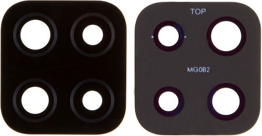 Camera Lens Glass Black for Galaxy A12