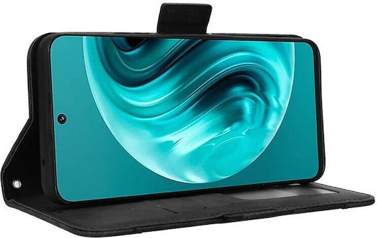 Wallet Piele artificială / Plastic Negru (Huawei Nova 12i)