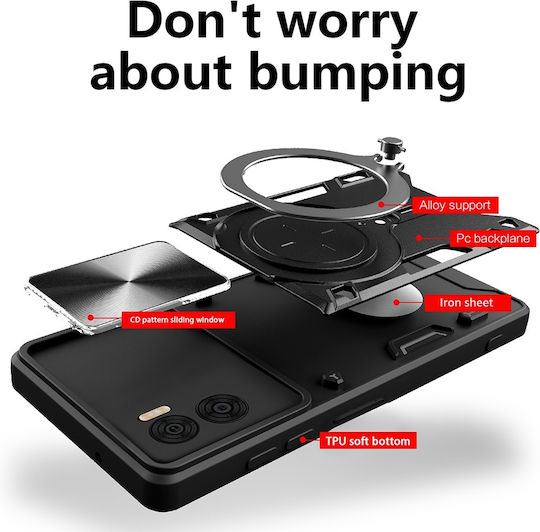 Techsuit Camguard Pro Back Cover Silicone Black (Moto G85)