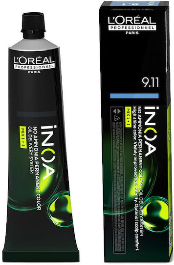 L'Oréal Professionnel Inoa Hair Dye No Ammonia 9.11 Ash Blonde 60g