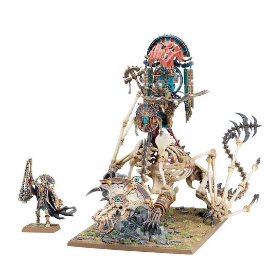 Games Workshop Warhammer: The Old World Warhammer - Tomb King Liche Priest On Necrolith Bone Dragon Figure