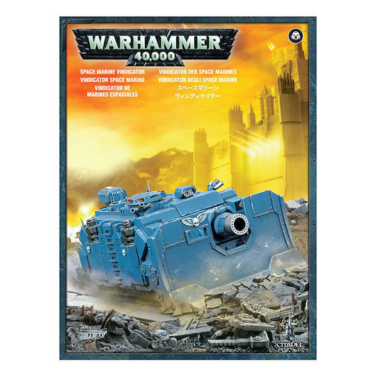 Games Workshop Warhammer 40.000 Weltraum-Marines Vindicator Kulisse