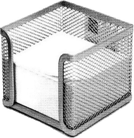 Metal Paper Cube Holder in Gray Color 9.5x8x9.5 cm