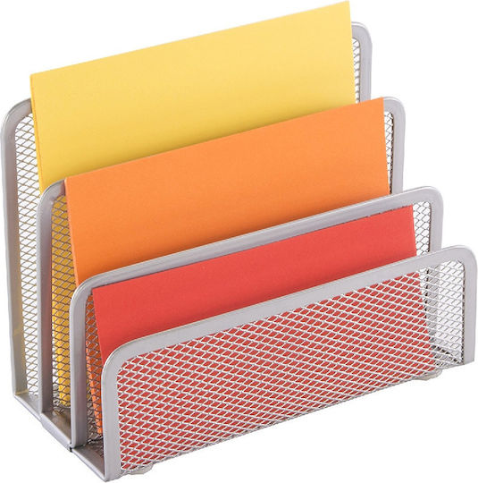 Metallic Envelope Holder in Gray Color 1pcs 7.5x12x17.5cm