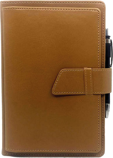 Diary 2025 Daily Bound Mobilus 14 X 21cm Leather Cover Mobile Brown