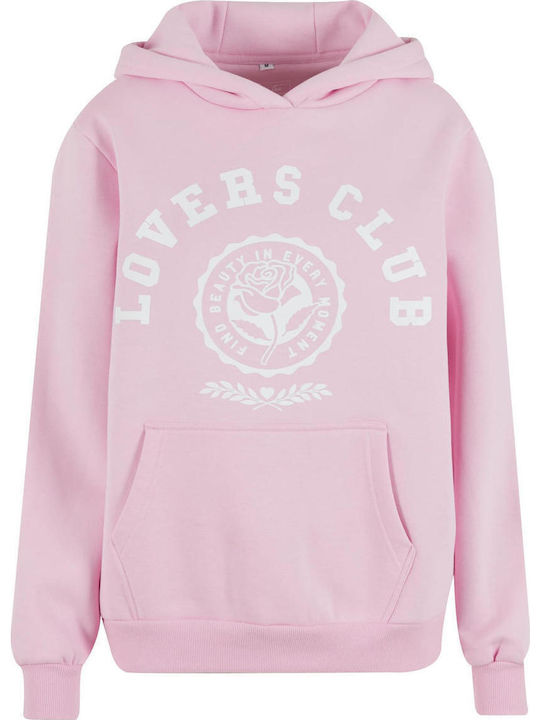 Women's Sweatshirt Hooded Soft Pink