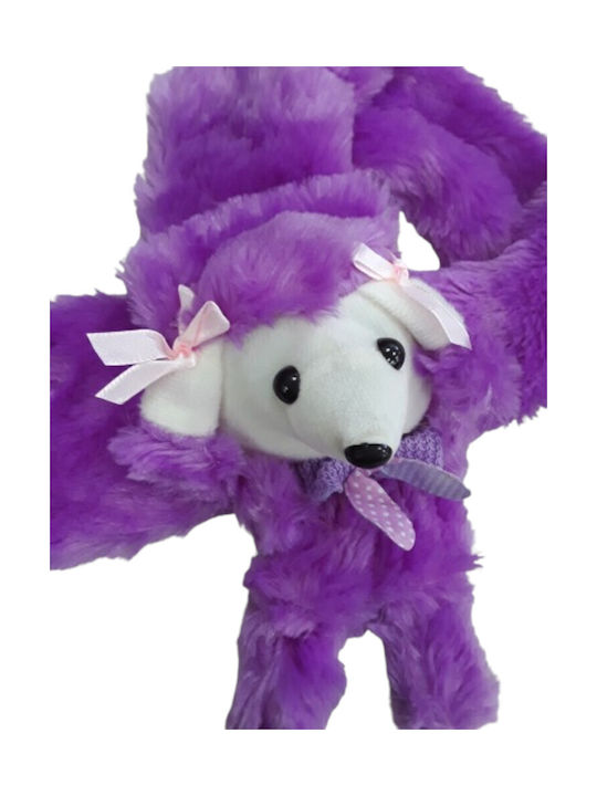 Domina Kids Furry Scarf Puppy Purple