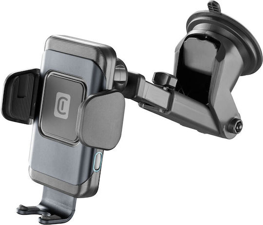 Cellular Line Car Mobile Mount with Adjustable Hooks and Wireless Charging Black