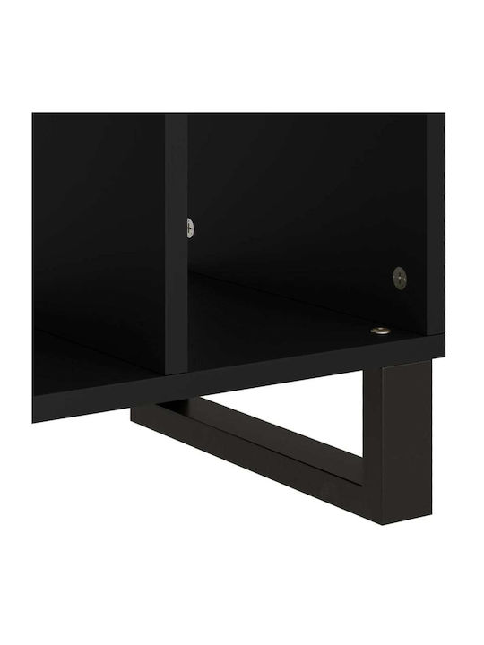 Rectangular Side Table from Solid Wood Multicolored L40xW31xH46cm.