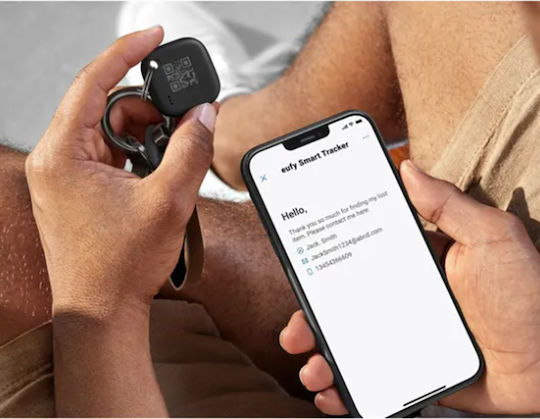 Eufy SmartTrack Link Apple Find My Black 2 Pack with Smartphone Tracking