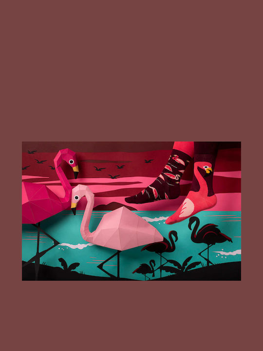 Many Mornings Pink Flamingo Κάλτσες με Σχέδια Pink Flamingo Many Mornings Pink Flamingo Κάλτσες με Σχέδια Pink Flamingo