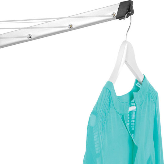Brabantia Topspinner Folding Floor Clothes Drying Rack for Garden Stainless Steel with Hanging Length 50m