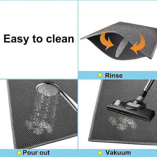 Mr Zoo Perforated Cat Litter Mat Black Medium 60x45cm