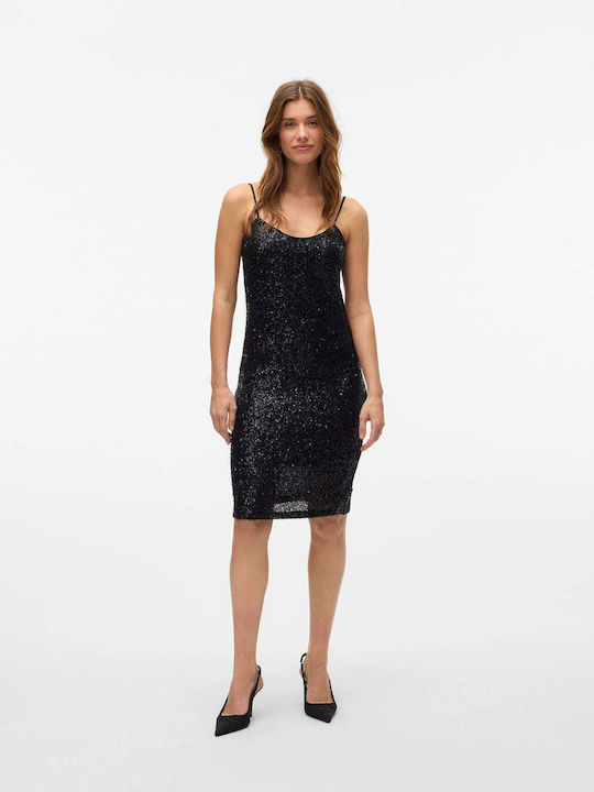 Something Summer Mini Evening Dress Black