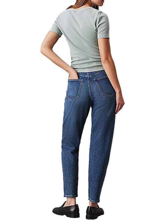 Blugi Mom Albastri Calvin Klein J20j224514 1bj