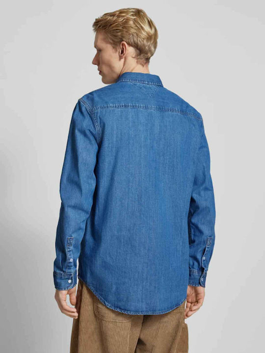 Langärmlig Jeans Hemd Blue