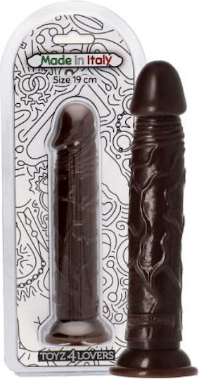 Toyz4lovers Amedeo Ρεαλιστικό Dildo με Βεντούζα Καφέ 19cm