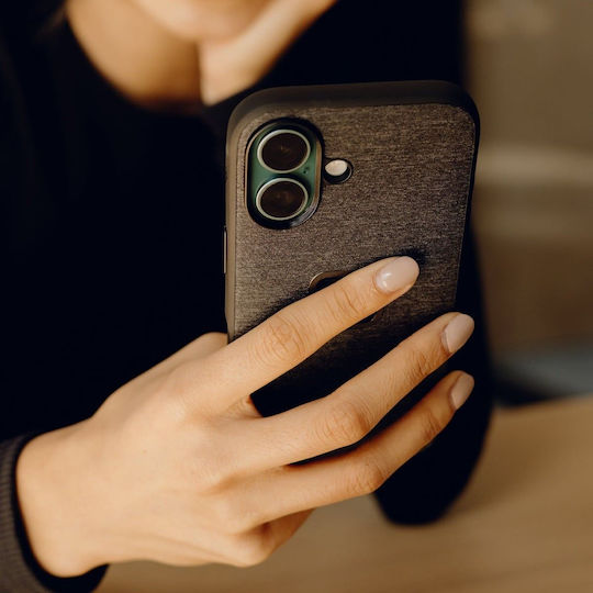 Peak Design Husă Back Cover Din Silicon / Țesătură Gri (iPhone 16 Plus)