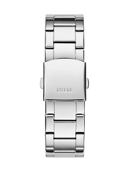 Guess Men's Watch 44mm Chronograph Battery with Silver Metal Bracelet