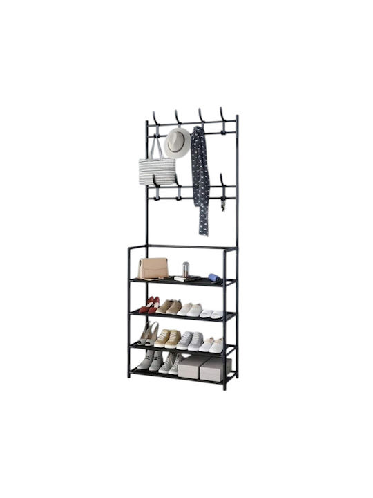 Tradesor Flurmöbel & Aufbewahrung mit Kleiderständer & Schuhregal 170x60x26cm