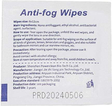 Techsuit Eyewear Cleaning Pads Set Anti-Fog 100pcs