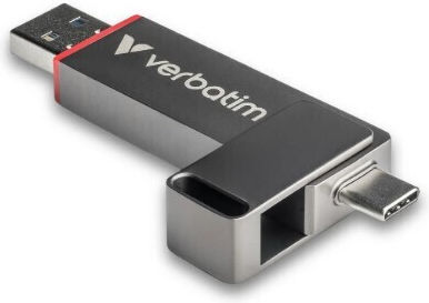 Verbatim Dual 1.0TB USB 2.0 Stick με σύνδεση USB-A & USB-C Γκρι
