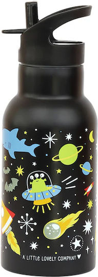 A Little Lovely Company Double Wall Stainless Steel Bottle 350ml Galaxy Dbssga78 #dbssga78