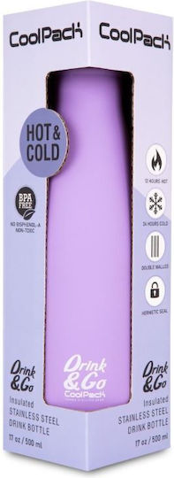 Coolpack Rostfreies Kinder Trinkflasche Thermos Lila 500ml