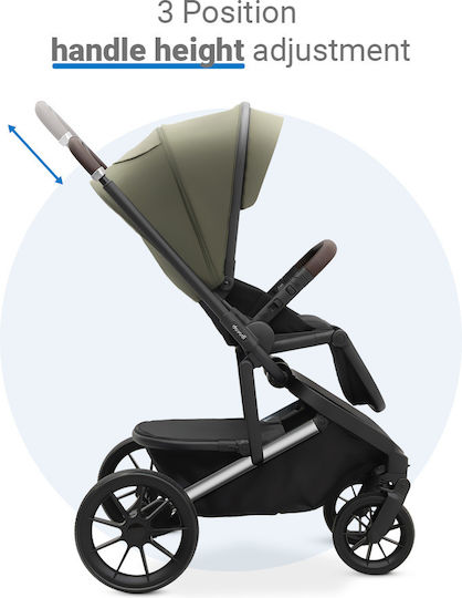 Dovadi Fly Adjustable 3 in 1 Baby Stroller Suitable for Newborn Forest Green