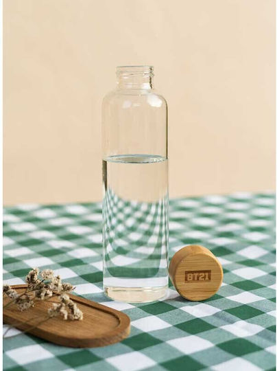 Line Friends Kids Water Bottle Glass Beige 500ml